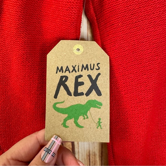 Maximus Rex Kids Toddler Crew Neck Red Cable Knit Pullover Sweater Size 5 - Picture 7 of 9